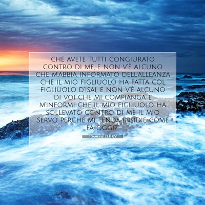 1 Samuele 22:8 RIV Immagine del Versetto della Bibbia