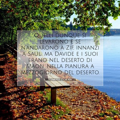1 Samuele 23:24 Versetto della Bibbia Spiegato
