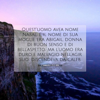 1 Samuele 25:3 RIV Immagine del Versetto della Bibbia