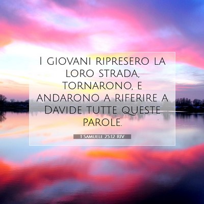 1 Samuele 25:12 Versetto della Bibbia Spiegato
