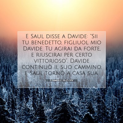 1 Samuele 26:25 RIV Immagine del Versetto della Bibbia