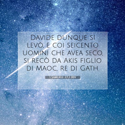 1 Samuele 27:2 Versetto della Bibbia Spiegato