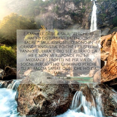 1 Samuele 28:15 RIV Immagine del Versetto della Bibbia