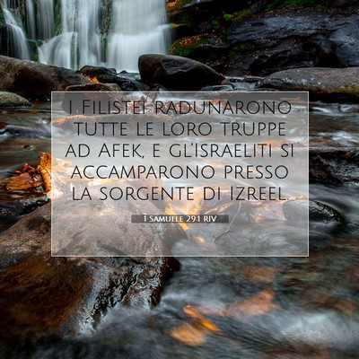 1 Samuele 29:1 RIV Immagine del Versetto della Bibbia