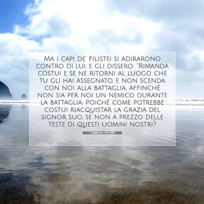 1 Samuele 29:4 RIV Immagine del Versetto della Bibbia