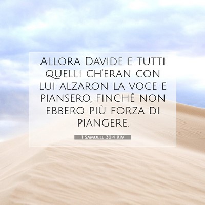 1 Samuele 30:4 Versetto della Bibbia Spiegato