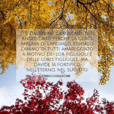 1 Samuele 30:6 RIV Immagine del Versetto della Bibbia