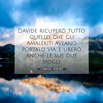 1 Samuele 30:18 Versetto della Bibbia Spiegato