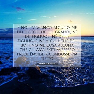 1 Samuele 30:19 Versetto della Bibbia Spiegato