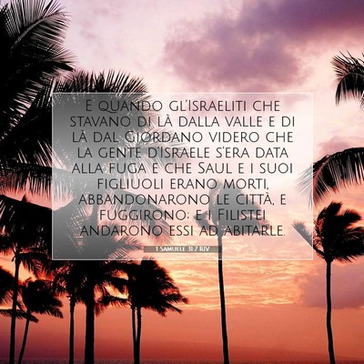 1 Samuele 31:7 Versetto della Bibbia Spiegato