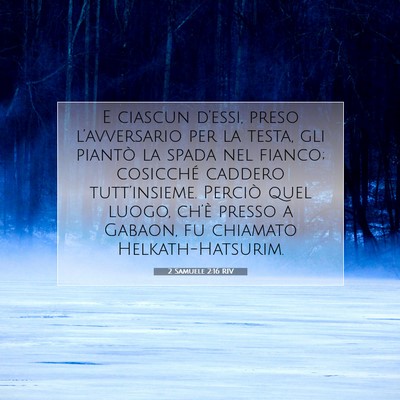 2 Samuele 2:16 RIV Immagine del Versetto della Bibbia