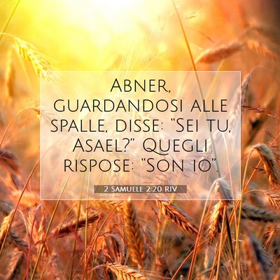 2 Samuele 2:20 Versetto della Bibbia Spiegato