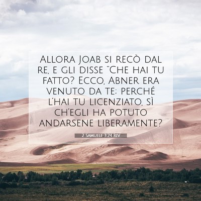 2 Samuele 3:24 Versetto della Bibbia Spiegato