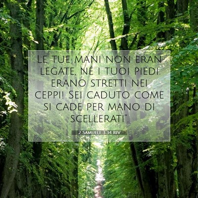2 Samuele 3:34 Versetto della Bibbia Spiegato
