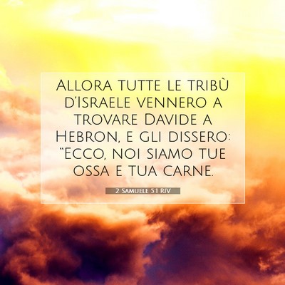 2 Samuele 5:1 RIV Immagine del Versetto della Bibbia