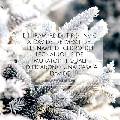 2 Samuele 5:11 RIV Immagine del Versetto della Bibbia