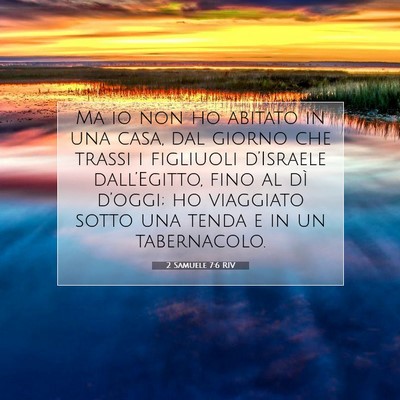 2 Samuele 7:6 Versetto della Bibbia Spiegato
