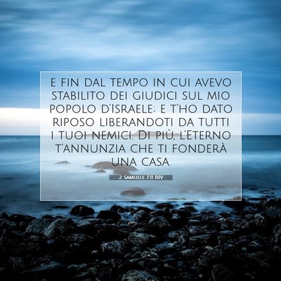 2 Samuele 7:11 RIV Immagine del Versetto della Bibbia