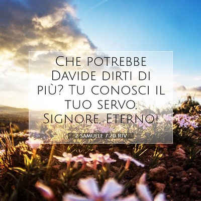 2 Samuele 7:20 Versetto della Bibbia Spiegato