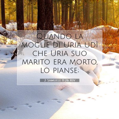 2 Samuele 11:26 RIV Immagine del Versetto della Bibbia