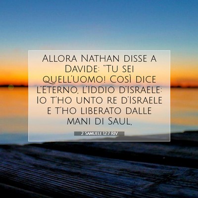 2 Samuele 12:7 Versetto della Bibbia Spiegato