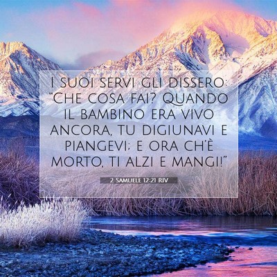 2 Samuele 12:21 Versetto della Bibbia Spiegato