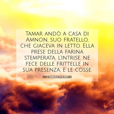 2 Samuele 13:8 Versetto della Bibbia Spiegato