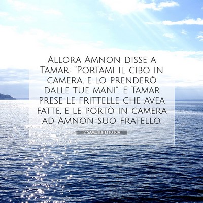 2 Samuele 13:10 Versetto della Bibbia Spiegato