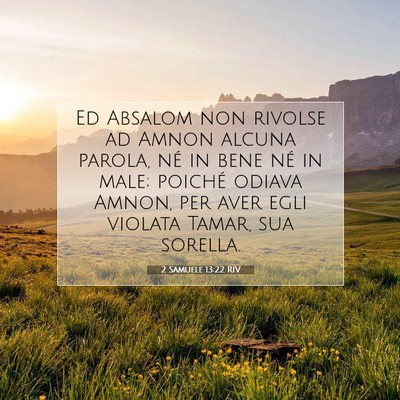2 Samuele 13:22 Versetto della Bibbia Spiegato