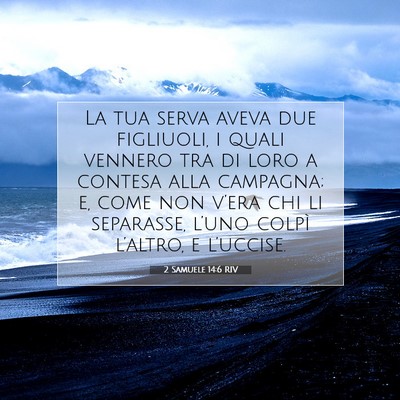 2 Samuele 14:6 Versetto della Bibbia Spiegato