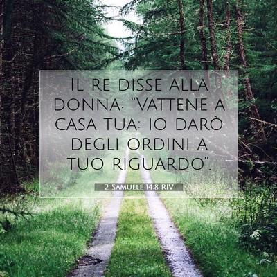 2 Samuele 14:8 Versetto della Bibbia Spiegato