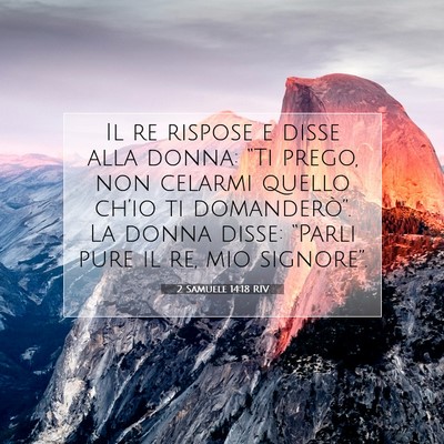 2 Samuele 14:18 Versetto della Bibbia Spiegato