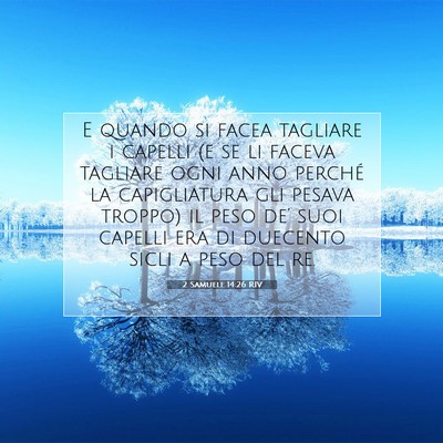 2 Samuele 14:26 Versetto della Bibbia Spiegato