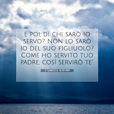 2 Samuele 16:19 Versetto della Bibbia Spiegato
