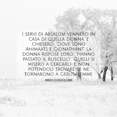 2 Samuele 17:20 Versetto della Bibbia Spiegato
