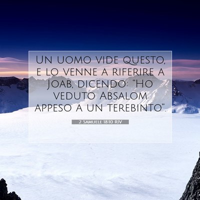 2 Samuele 18:10 Versetto della Bibbia Spiegato