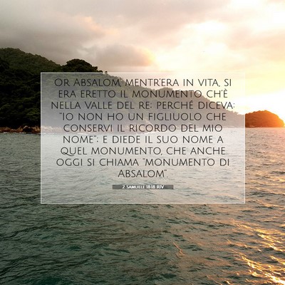 2 Samuele 18:18 Versetto della Bibbia Spiegato