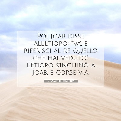2 Samuele 18:21 Versetto della Bibbia Spiegato