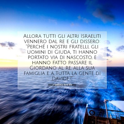 2 Samuele 19:41 RIV Immagine del Versetto della Bibbia