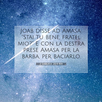 2 Samuele 20:9 RIV Immagine del Versetto della Bibbia