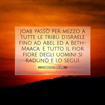 2 Samuele 20:14 Versetto della Bibbia Spiegato