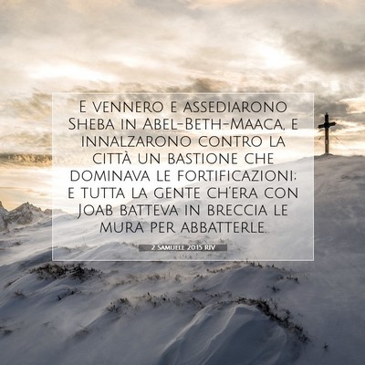 2 Samuele 20:15 Versetto della Bibbia Spiegato