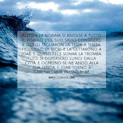 2 Samuele 20:22 Versetto della Bibbia Spiegato