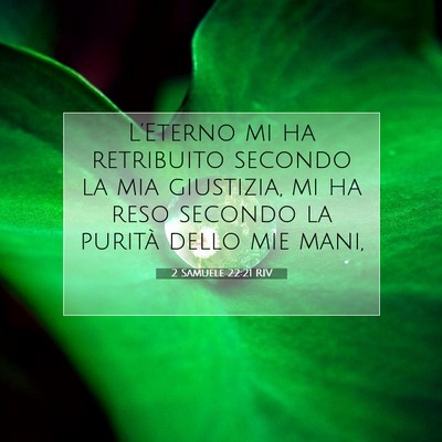 2 Samuele 22:21 Versetto della Bibbia Spiegato