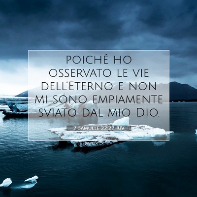 2 Samuele 22:22 Versetto della Bibbia Spiegato