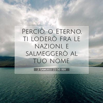 2 Samuele 22:50 Versetto della Bibbia Spiegato