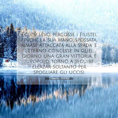 2 Samuele 23:10 Versetto della Bibbia Spiegato