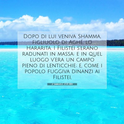 2 Samuele 23:11 Versetto della Bibbia Spiegato