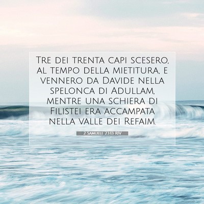 2 Samuele 23:13 RIV Immagine del Versetto della Bibbia