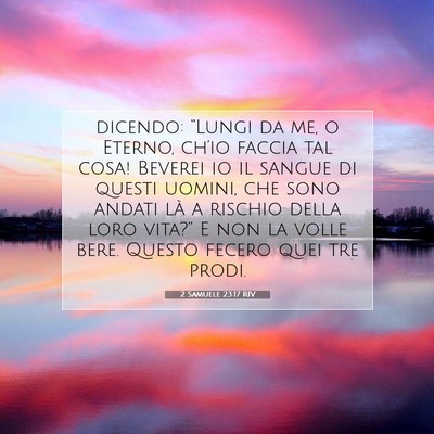2 Samuele 23:17 Versetto della Bibbia Spiegato